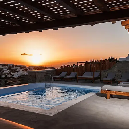 Sunset Views - George Iv, With Private Pool Close To Town Mykonos Town