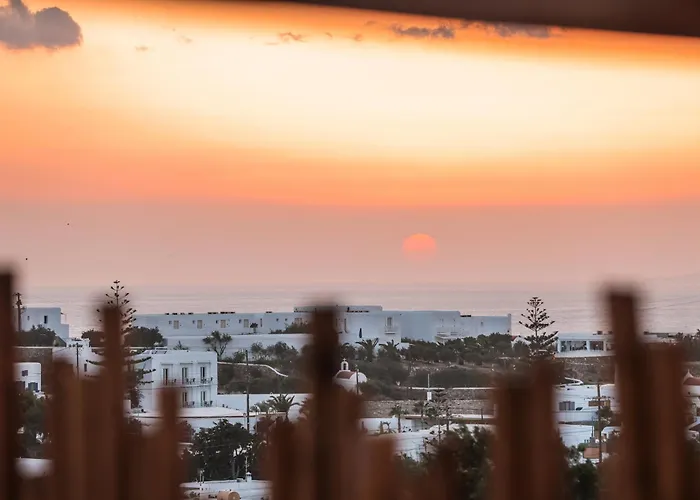 Sunset Views - George Iv, With Private Pool Close To Town Вилла Mykonos Town
